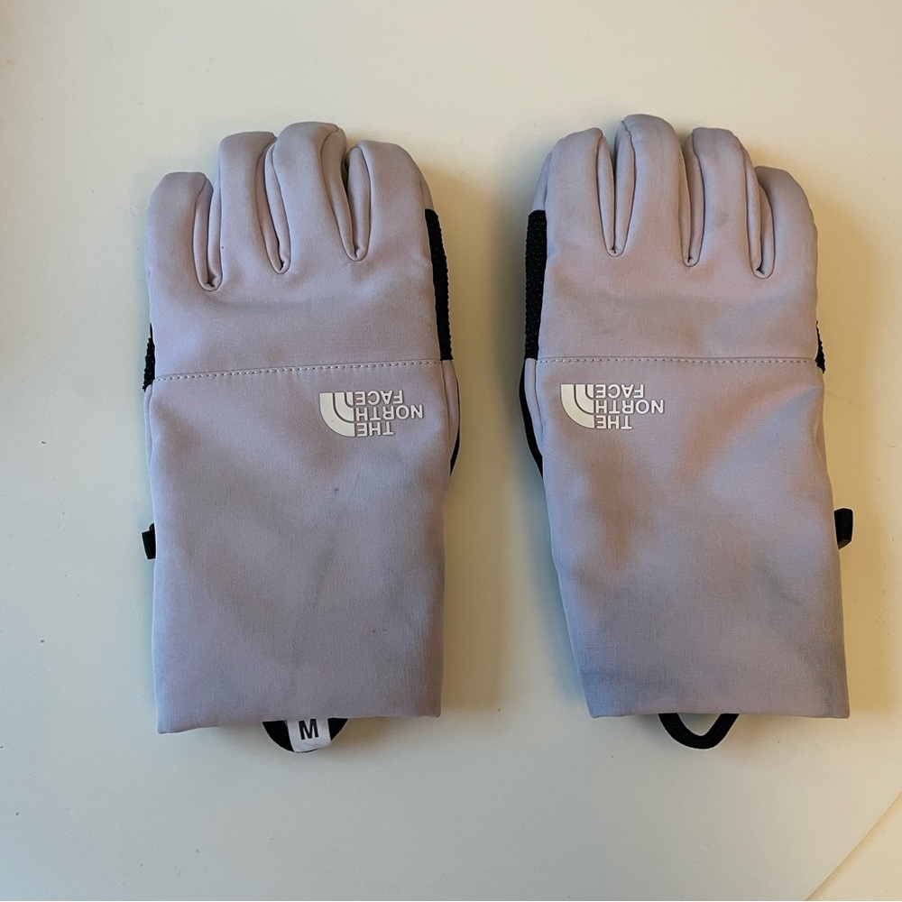 The North Face WOMEN’S APEX INSULATED ETIP gloves, size M, color lavender fog